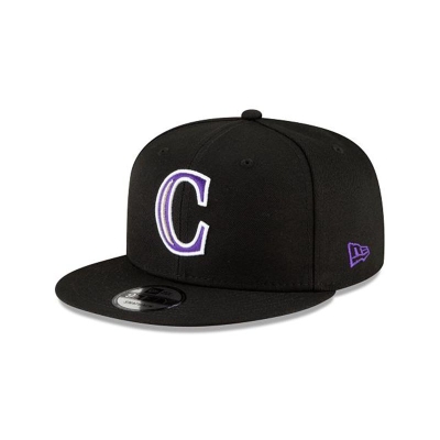 Colorado Rockies Gorra | New Era MLB Ligature 9fifty Snapback Cap Mexico - Negros